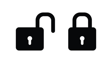 Lock Icon in trendy flat style. Vector illustration