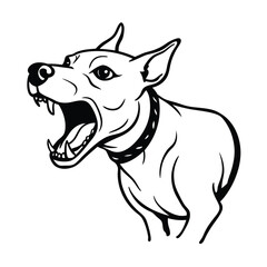 vector image of a dog