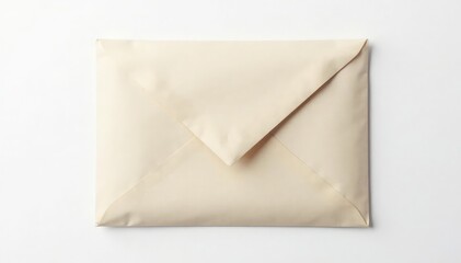 Sealed envelope on white background, confidential information, anonymous, confidential information, data