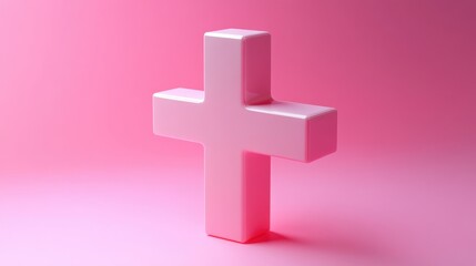 Obraz premium 3d icon cross mark.