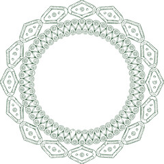 Beautiful Mandala Art and Vector Mandala Design Image.