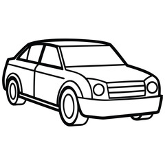 vector illustration of a vintage car design