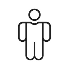 Man icon vector image. Suitable for mobile apps, web apps and print media.