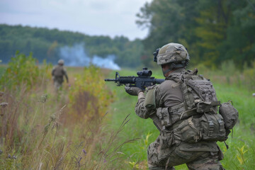 U.S. Military Is Using Laser Weapons in Battle photorealistic. 