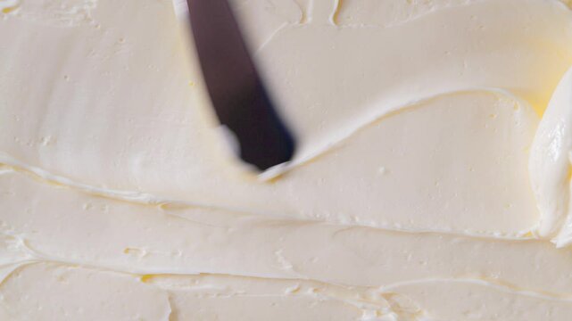 Macro butter texture, fresh butter texture, butter close up.