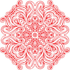 Beautiful Mandala Art and Vector Mandala Design Image.