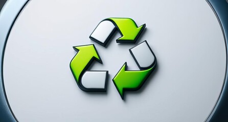 Recycle symbol on colorfull background stock illustration