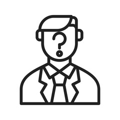 Unrecognizable Man icon vector image. Suitable for mobile apps, web apps and print media.