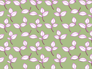 Tiny seamless pattern for textile design and digital papers, seamless pattern with leaves, seamless pattern with flowers, seamless floral pattern