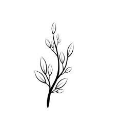 black and white tree