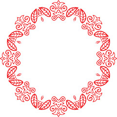 Beautiful flower art and mandala vector design