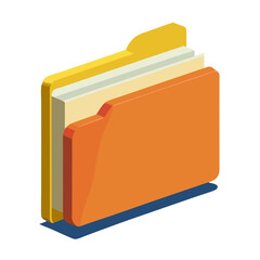 3D File Folder with Texture
