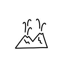 Volcanic eruption outline 