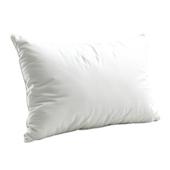 Soft and Plush White Pillow for Comfortable Sleeping and Resting on a Clean Background Ideal for Home and Bedroom Decor
