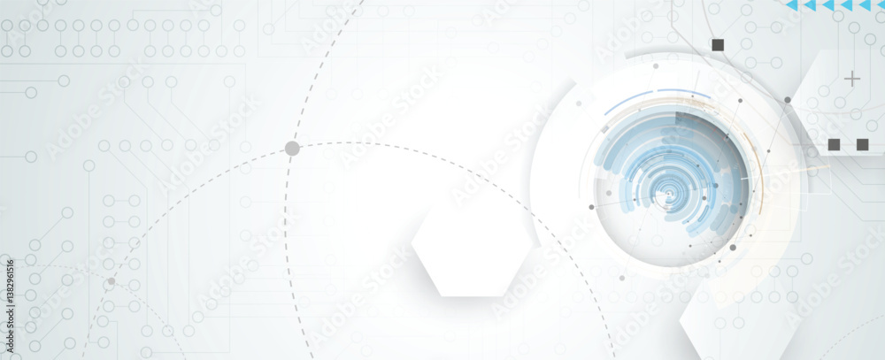 Poster Circuit abstract background for science and business presentation