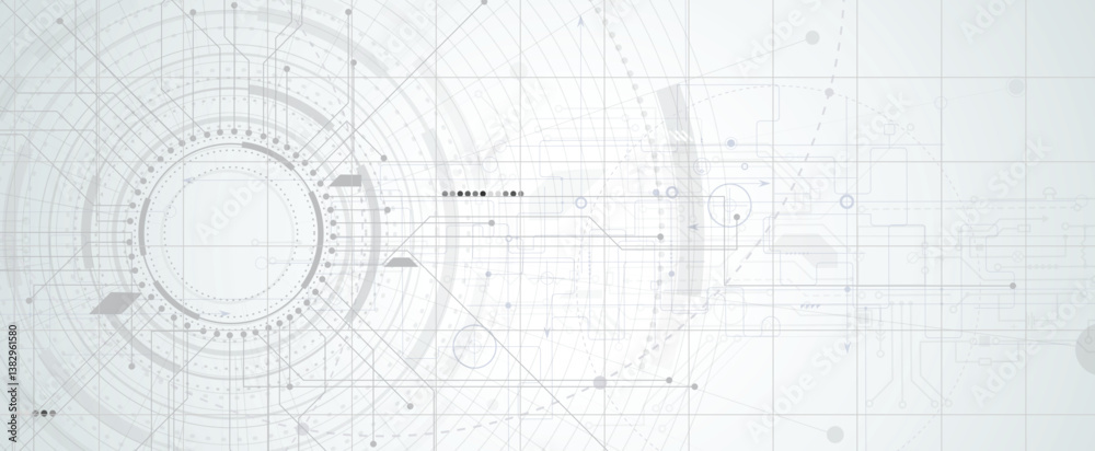 Poster Circuit abstract background for science and business presentation