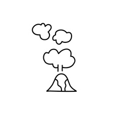 Volcanic eruption outline 