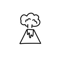Volcanic eruption outline 