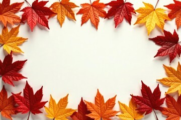 Abstract autumn leaves forming a late-season design , colorful, late season, photography