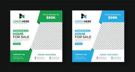 Rental  Home For Sale  Social Media Post Template  | Home For Sale Social Media Post Template | CMYK| Print Ready | Facebook Post | Twitter Post | Linked