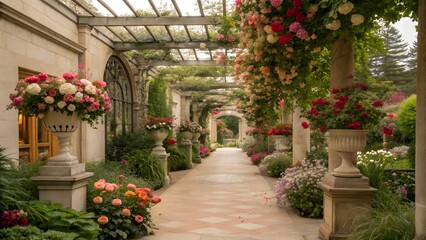 Obraz premium garden with flowers