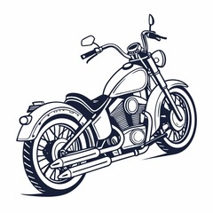 Fototapeta premium motorcycle on white background