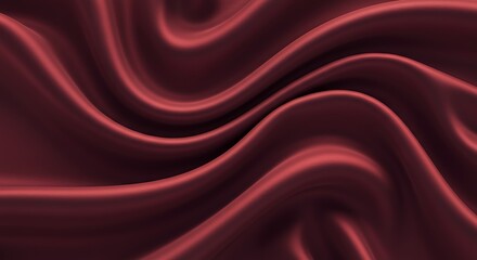 Fototapeta premium Crimson Silk Dreams AI Generated