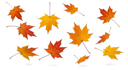 Autumn's Gentle Descent AI Generated