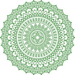 Beautiful flower art and mandala vector design