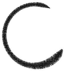 tire track isolated on white