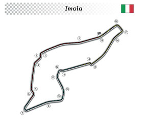 Imola circuit for motorsport and autosport