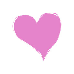 pink heart vector