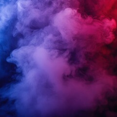Naklejka premium Ethereal smoke cloud in vibrant hues of blue and red creating a mesmerizing and dreamy abstract background