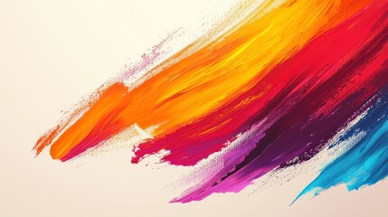 Colorful digital paint strokes background