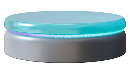 This podium showcases a sleek and innovative design, perfect for displaying products in retail settings