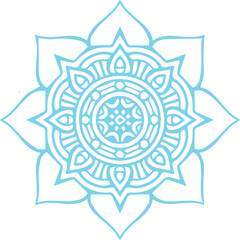 Beautiful flower art and mandala vector design