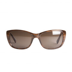 Stylish sunglasses with brown frames and tinted lenses, perfect for summer fashion and outdoor activities.