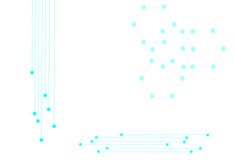 Concept of quantum computer technology, internet, technological science background. 