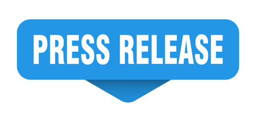 press release sticker. press release sign on transparent background