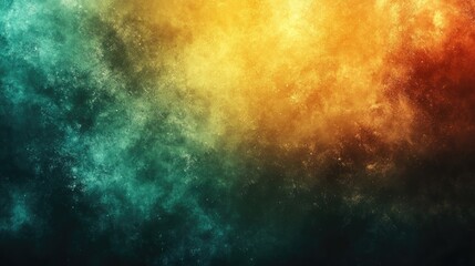 Abstract vintage-inspired background with blurred yellow and green gradient, enhanced by artistic grainy texture overlay for a retro aesthetic in high-resolution digital design projects
