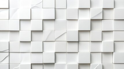 Abstract white ceramic mosaic tile wall texture architectural design contemporary style textured surface