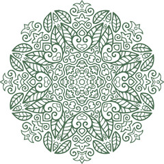 Fototapeta premium Beautiful flower art and mandala vector design