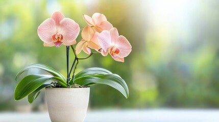 Macro close-up of a orchid, gently swaying in wind, hyper-realistic detail