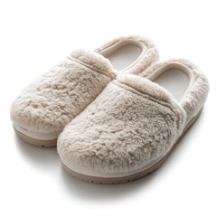 Durable and Stylish Women's Winter Slippers on White Background