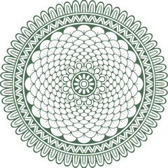 Beautiful flower art and mandala vector design