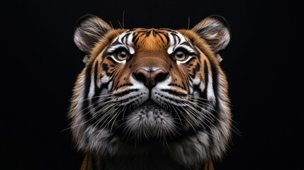 Fototapeta premium Majestic Sumatran Tiger Portrait: A Captivating Close-Up