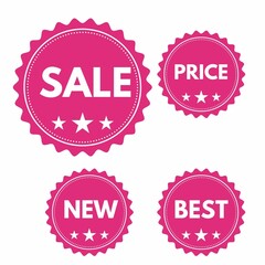 set of labels, tags, sale stamp, price tags, stamp