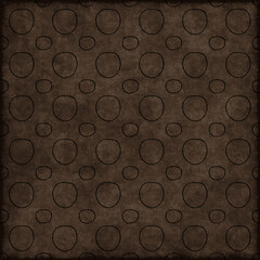 Polka dots circles design, Black background, seamless repeat circles pattern, gift wrap paper