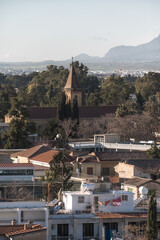 Church of the Holy Cross in the buffer zone between Nicosia and North Nicosia. Cyprus