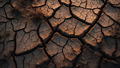 Dry cracked earth, parched land, Earth dirt texture background, arid soil, Dry cracked earth texture, cracked earth, Dry mud, broken texture, desert, global warming, climate change concept.